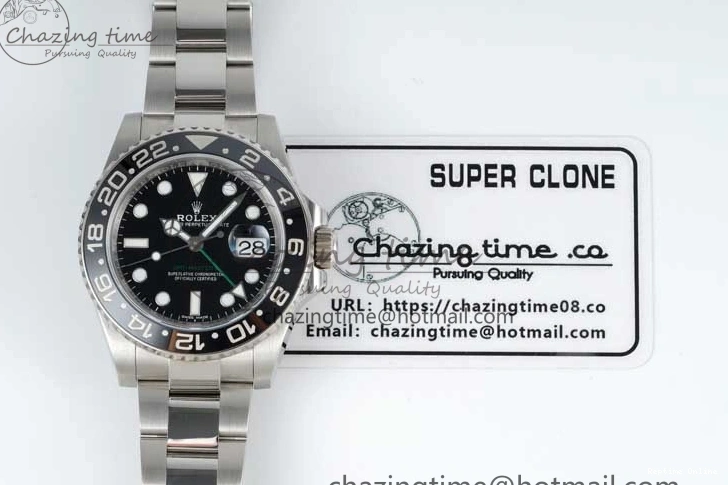 0114 GMT-Master II 116710 LN Black Ceramic 904L Steel NTF 1:1 Best Edition on Oyster Strap VR3186 CHS WaterResistant 2300